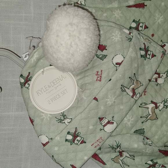 Chistmas baby jumpsuit quilted long sleeve coverall set size 0 to 3 mon… - Picture 3 of 14